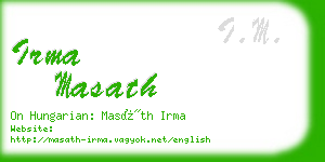 irma masath business card